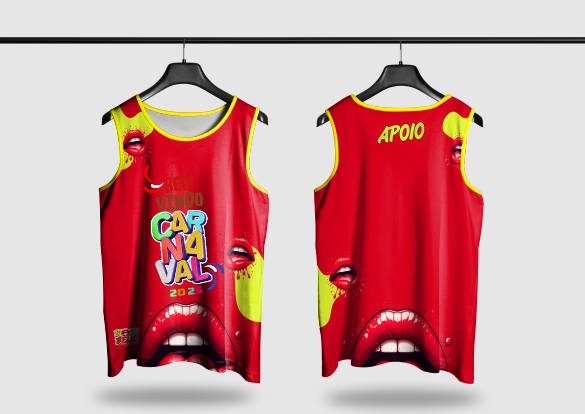 Template Camisa Abadá - Carnavalesco - Ref 2601 - ARTE VETOR