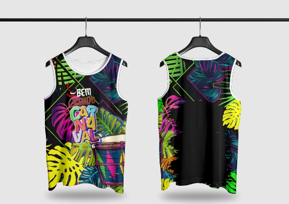 Template Camisa Abadá - Carnavalesco - Ref 2608 - ARTE VETOR