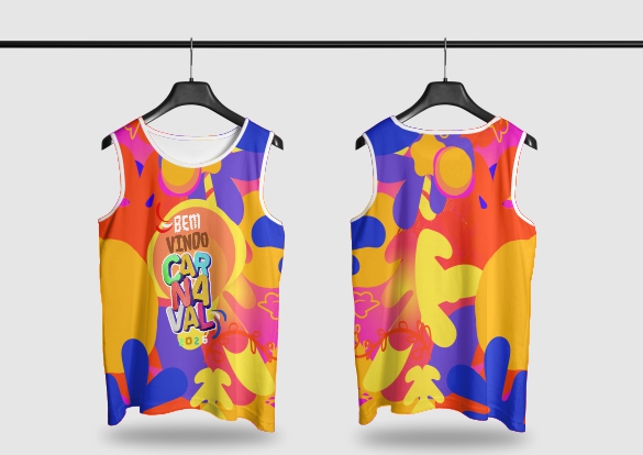 Template Camisa Abadá - Carnavalesco - Ref 2614 - ARTE VETOR