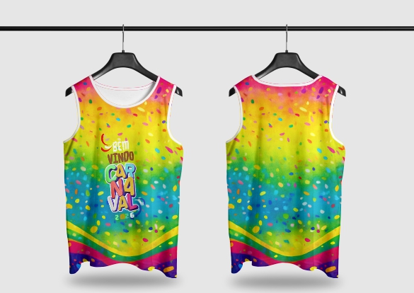 Template Camisa Abadá - Carnavalesco - Ref 2642 - ARTE VETOR