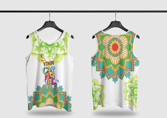 Template Camisa Abadá - Carnavalesco - Ref 2645 - ARTE VETOR