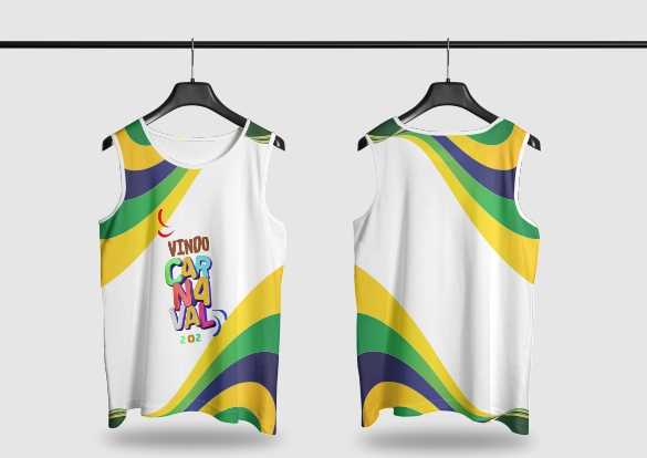 Template Camisa Abadá - Carnavalesco - Ref 2663 - ARTE VETOR
