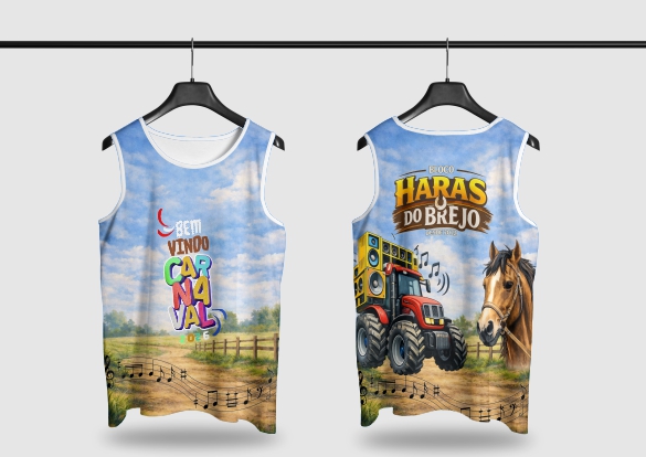 Template Camisa Abadá - Carnavalesco - Ref 2668 - ARTE VETOR