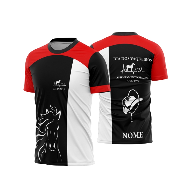 Template Camisa - Cavalgada - Cavalo REF 11 - ARTE VETOR CDR