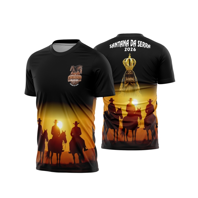 Template Camisa - Cavalgada - Cavalo REF 16 - ARTE VETOR CDR