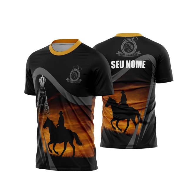 Template Camisa - Cavalgada - Cavalo REF  21 - ARTE VETOR CDR