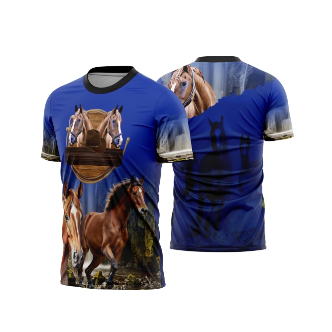 Template Camisa - Cavalgada - Cavalo REF 34 - ARTE VETOR CDR