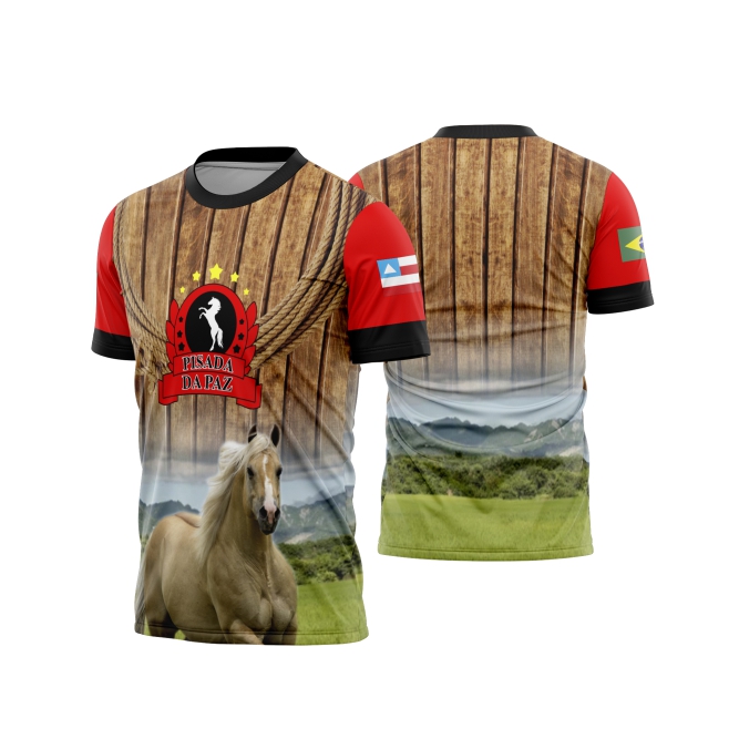 Template Camisa - Cavalgada - Cavalo REF 38 - ARTE VETOR CDR