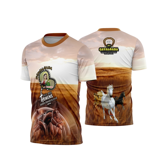 Template Camisa - Cavalgada - Cavalo REF 49 - ARTE VETOR CDR