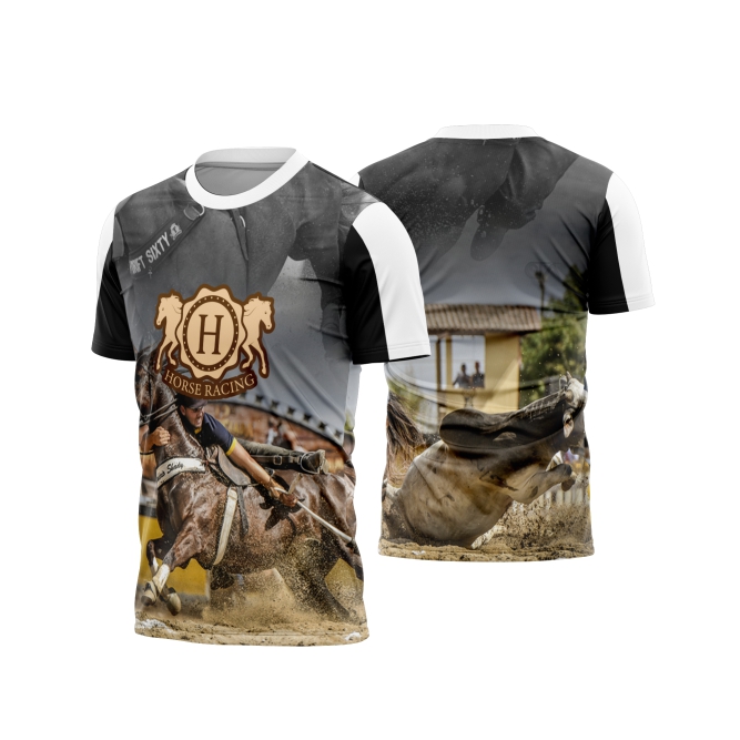 Template Camisa - Cavalgada - Cavalo REF 52 - ARTE VETOR CDR