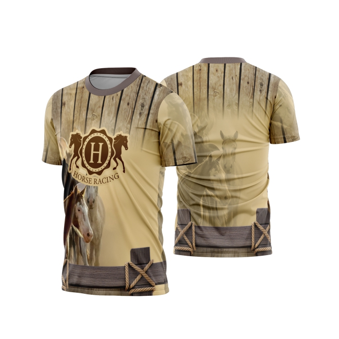 Template Camisa - Cavalgada - Cavalo REF 53 - ARTE VETOR CDR