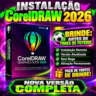 Corel Draw 2026 Graphics Suite - Instalação remota